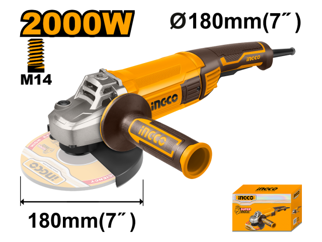 AMOLADORA 7" 2000W INGCO AG200018 NG162