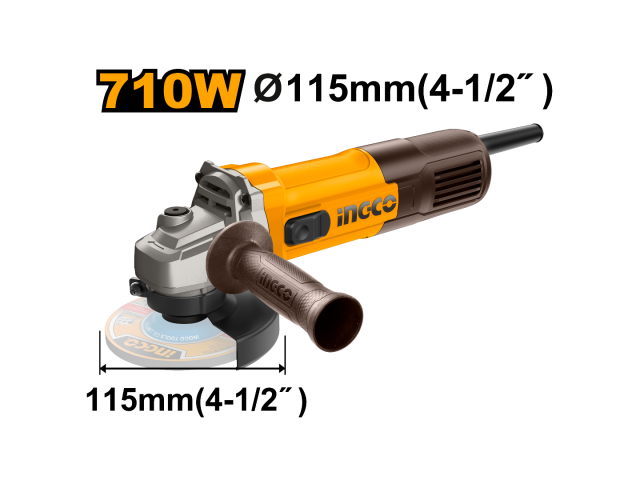 AMOLADORA ANGULAR 710W 115MM INGCO AG7118 NG502