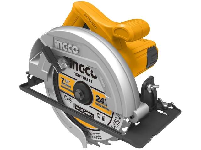 SIERRA CIRCULAR (ECO) DE MANO INGCO CS18518 DISCO 7¼ 1200S 5000RPM CORTE 65MM NG929