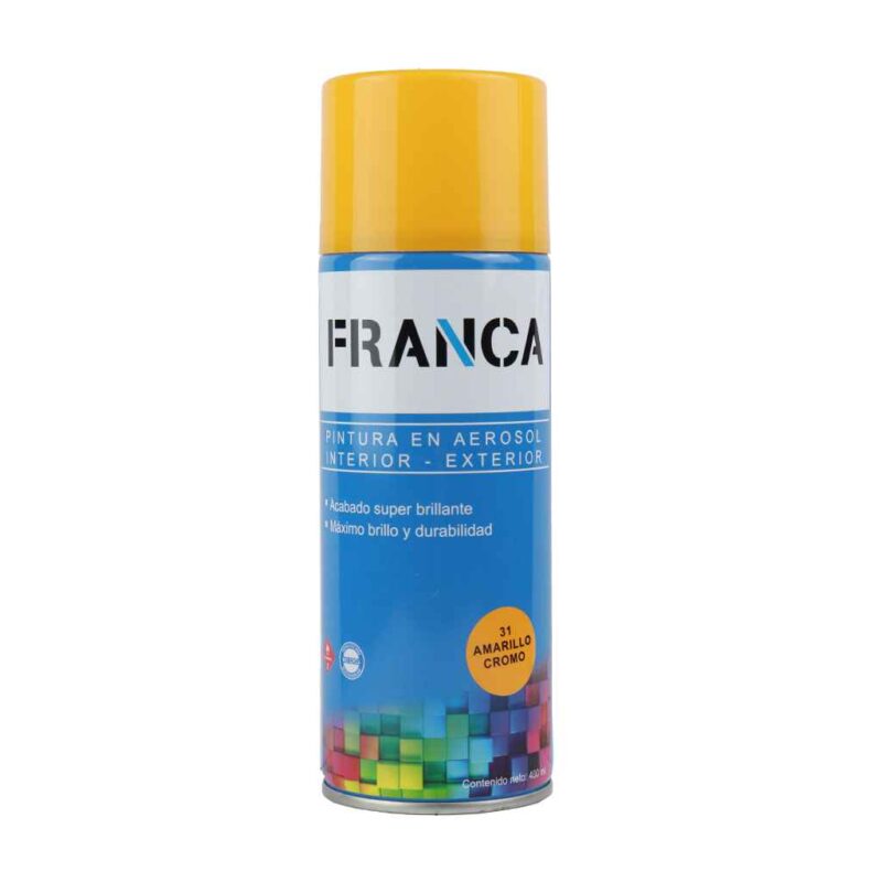 Aerosol FRANCA Amarillo Cromo 400 ml F31