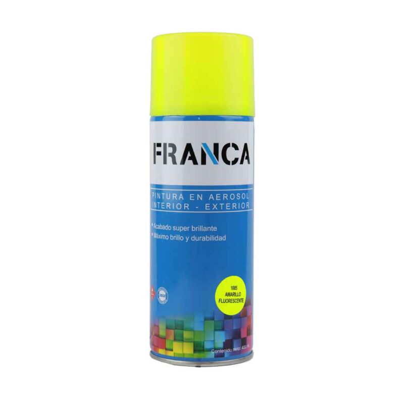 Aerosol FRANCA Amarillo FLUORESENTE 400ml F1005