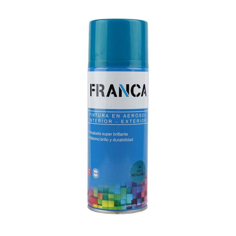 Aerosol FRANCA Azul Metalizado 400ml F46