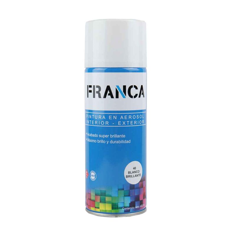 Aerosol FRANCA Blanco Brillante 400 ml F40