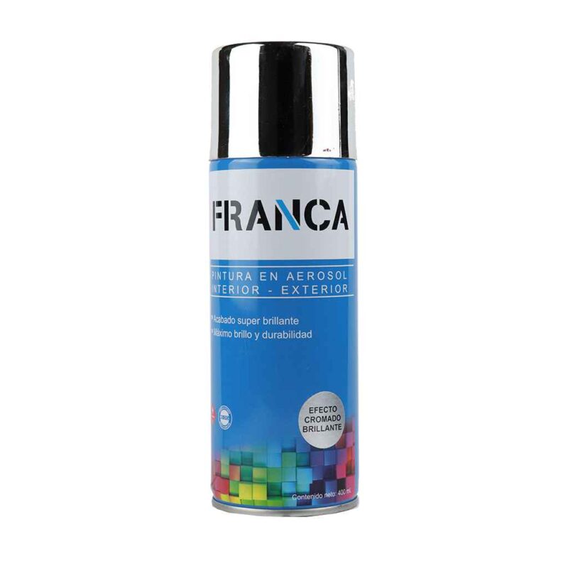 Aerosol FRANCA Efecto Cromo Brillante 400ml F000