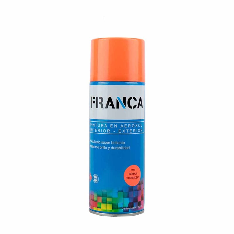 Aerosol FRANCA Naranja FLUORESENTE 400ml F1006