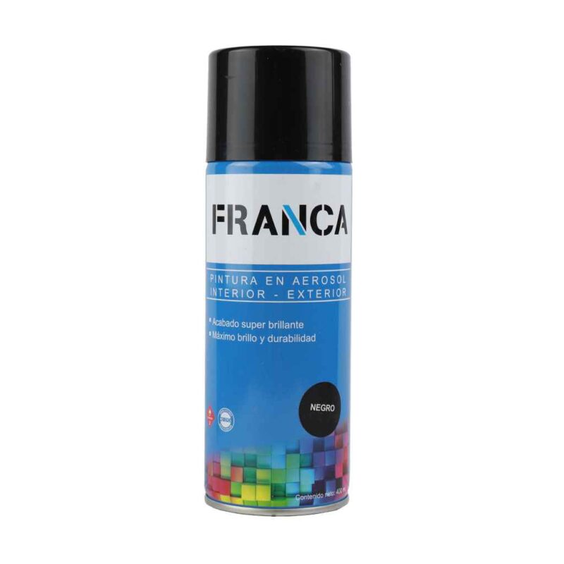 Aerosol FRANCA Negro ALTA TEMPERATURA (280°) 400ml F1200