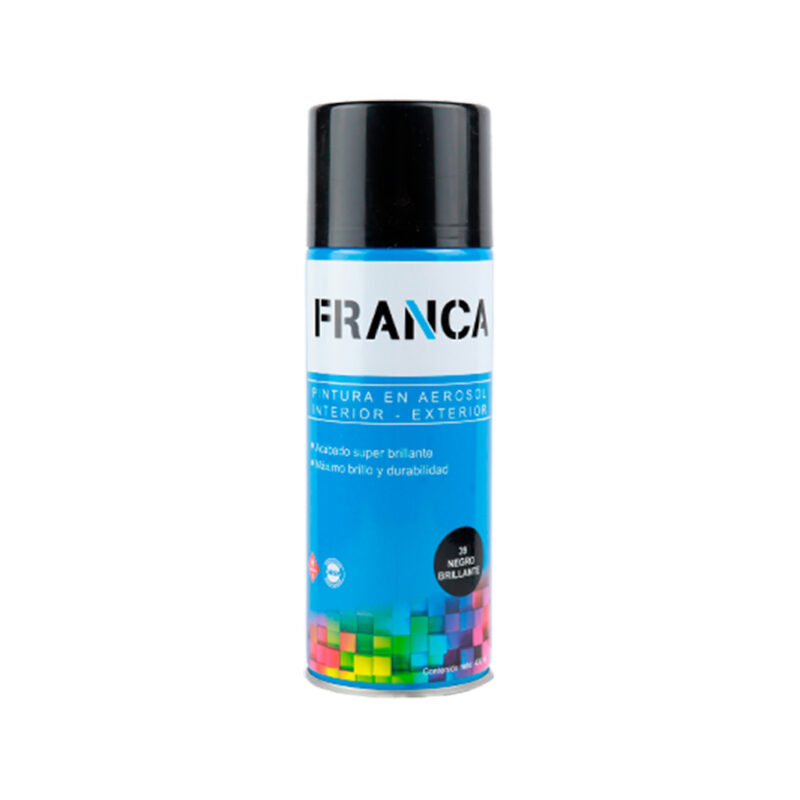 Aerosol FRANCA Negro Brillante 400ml F39