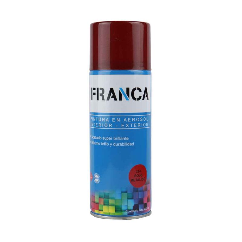 Aerosol FRANCA Rojo Metalizado 400ml F334