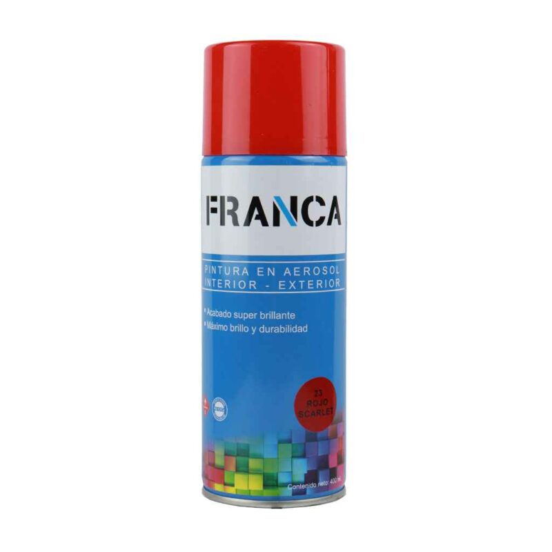 Aerosol FRANCA Rojo Scarlet 400ml F23
