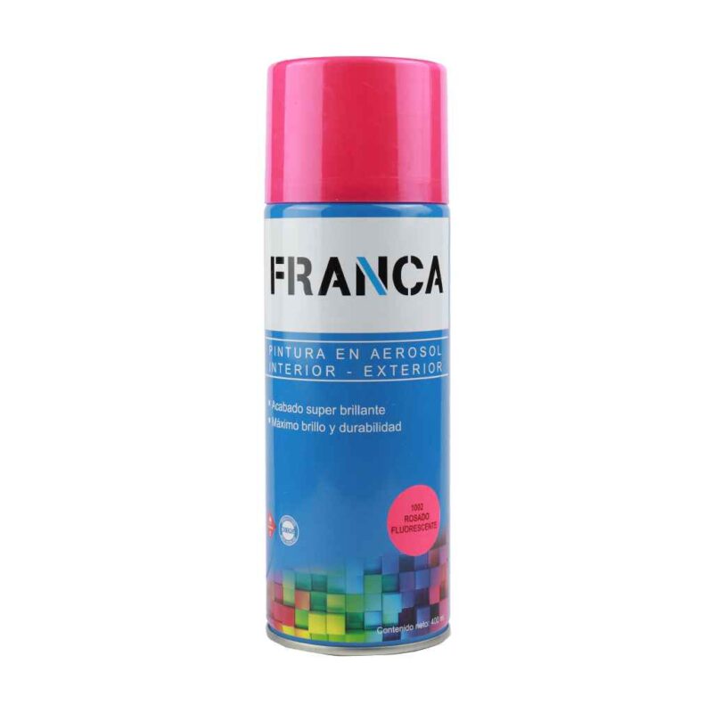Aerosol FRANCA Rosado FLUORESENTE 400ml F1002