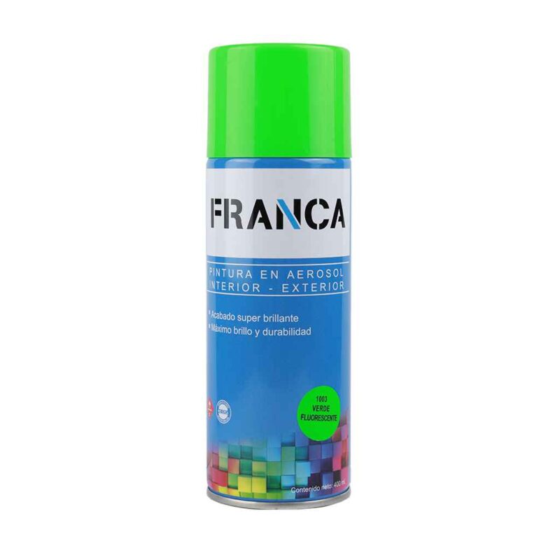 Aerosol FRANCA Verde FLUORESENTE 400ml F1003