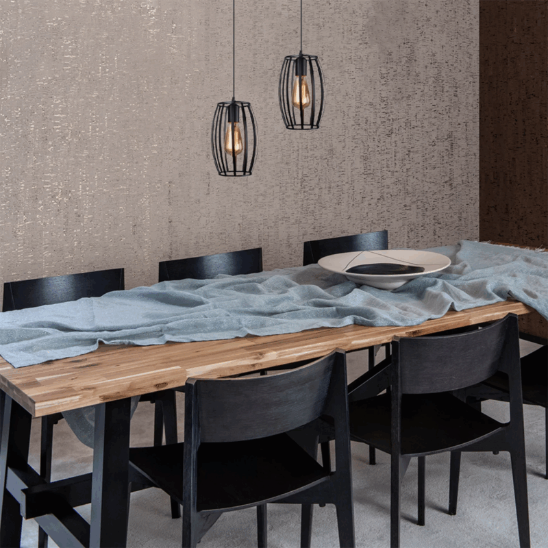 COLGANTE DECORATIVO BARRIL - NEGRO - LUX101