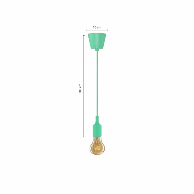 COLGANTE DECORATIVO COLORFUL - CELESTE - LUX105