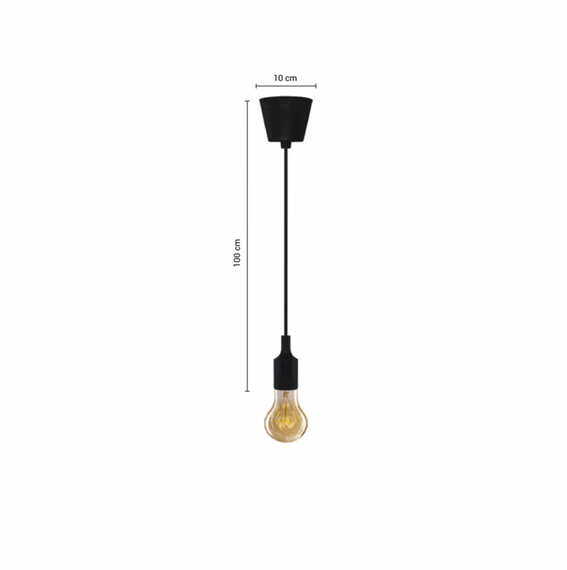 ARTEFACTO COLGANTE DECORATIVO COLORFUL - NEGRO - LUX106 - Imagen 3
