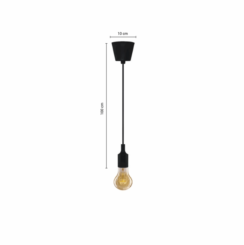 COLGANTE DECORATIVO COLORFUL - NEGRO - LUX106