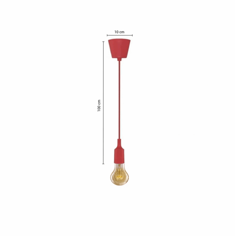 ARTEFACTO COLGANTE DECORATIVO COLORFUL - ROJO - LUX107 - Imagen 3