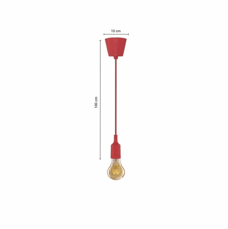 COLGANTE DECORATIVO COLORFUL - ROJO - LUX107