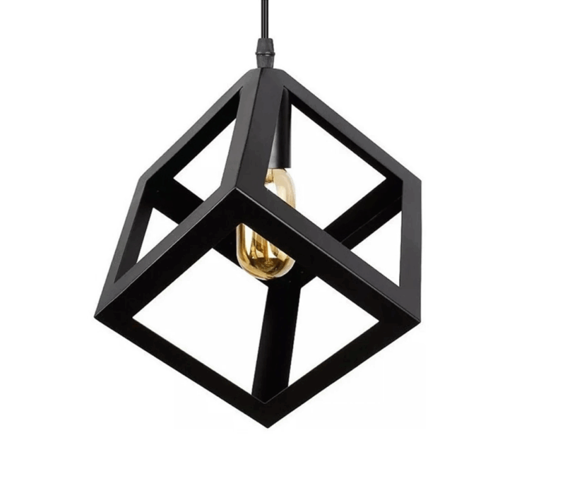 COLGANTE DECORATIVO CUBE 2 - NEGRO - LUX108
