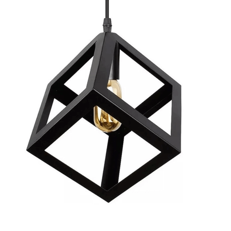 COLGANTE DECORATIVO CUBE 2 - NEGRO - LUX108