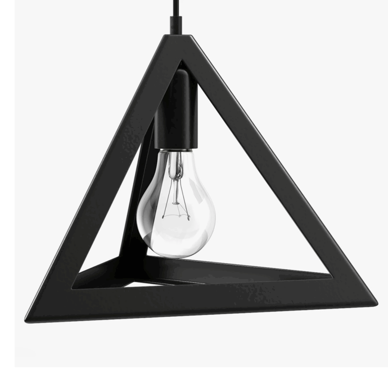 COLGANTE DECORATIVO PYRAMID - NEGRO - LUX110