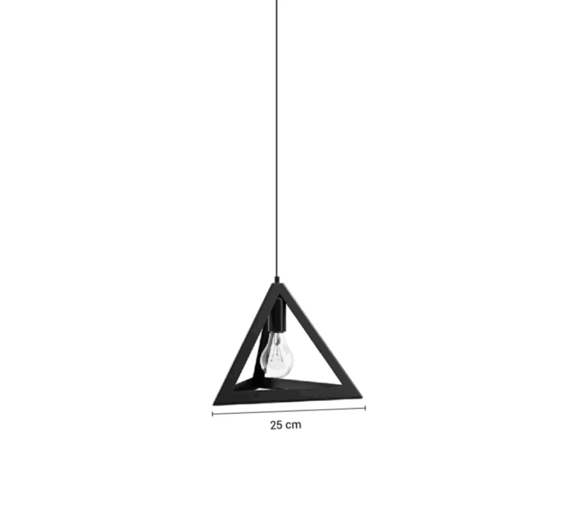 COLGANTE DECORATIVO PYRAMID - NEGRO - LUX110