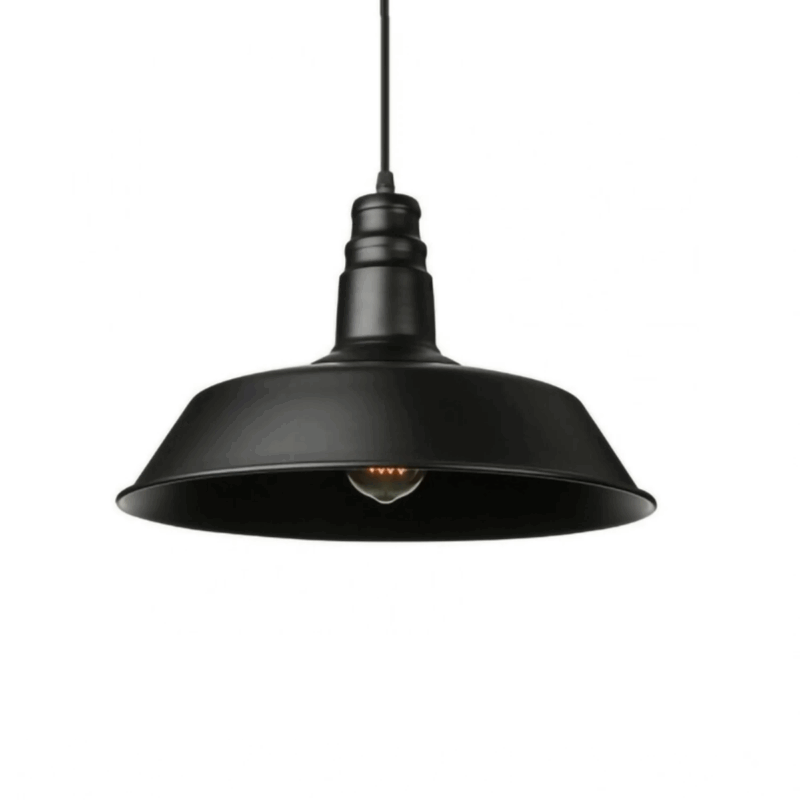 COLGANTE DECORATIVO VINTAGE BELL 26CM NEGRO - LUX111
