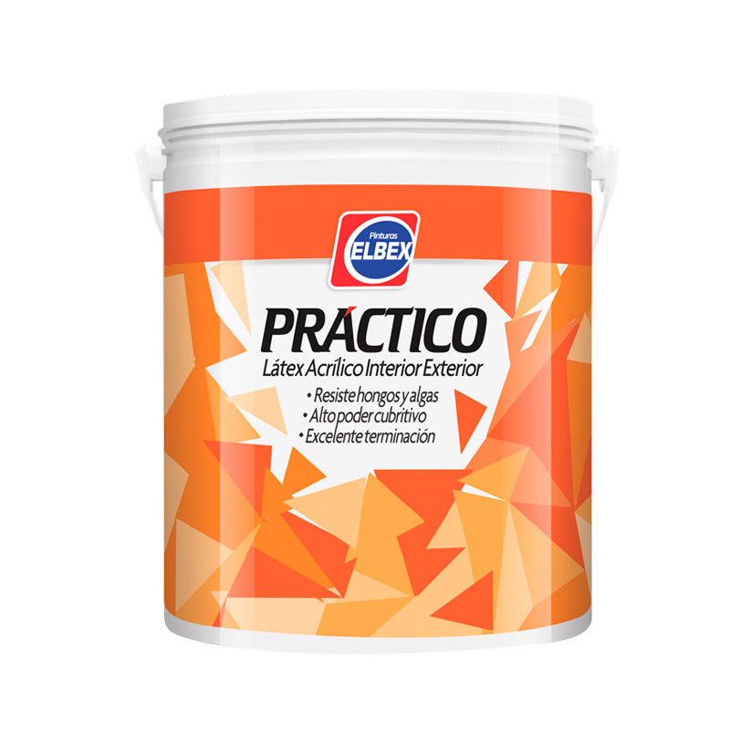 LATEX PRACTICO interior exterior 10lts ** ELBEX ** PRA10