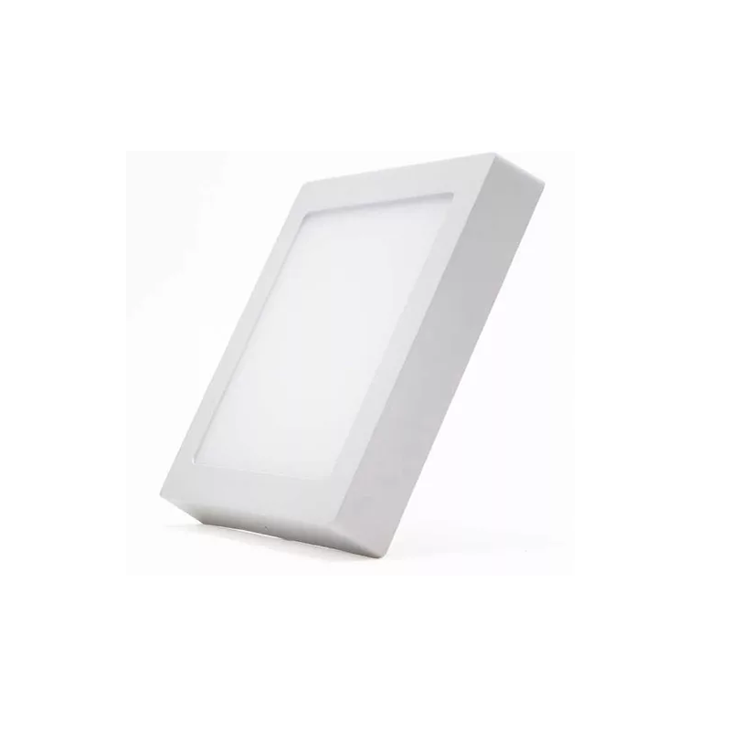 Plafon 24W Cuadrado EXTERIOR Luz Fria CAJA NEGRA DIP24C