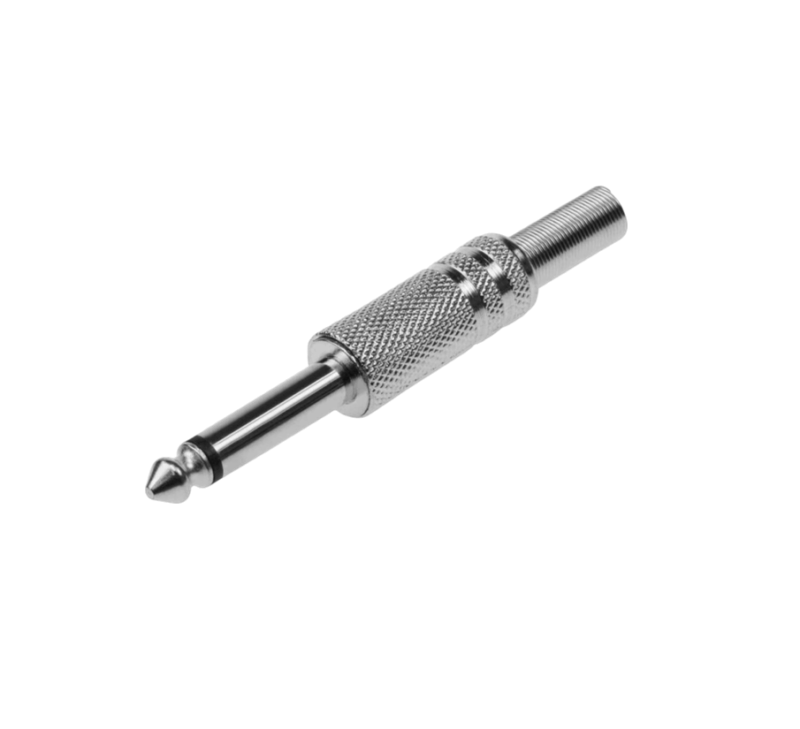 Plug 1/4 Mono Metalico Resorte 222