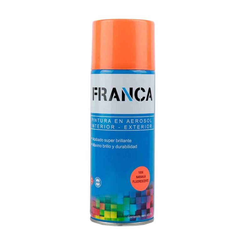Aerosol FRANCA Naranja FLUORESENTE 400ml F1006