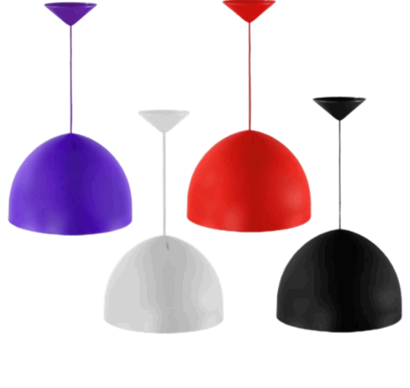 COLGANTE DE PLASTICO E27 250mm AZUL 3515