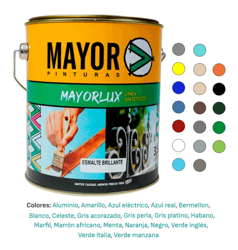 Esmalte Brillante VERDE ITALIA 900ml ** MAYORLUX ** 900VER
