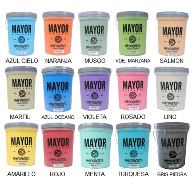 Latex MAYORCRYL Amarillo 4 Litros 4004AM